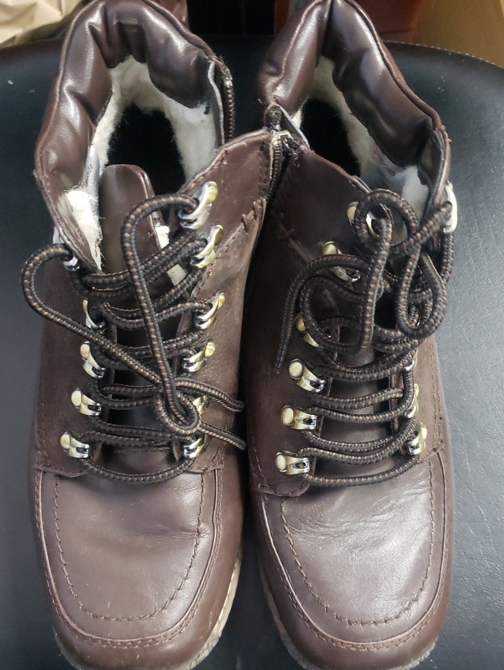 Blondo Brown Lace-Up Shearling-Lined Men's Boots